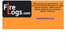Tablet Screenshot of firelogs.com